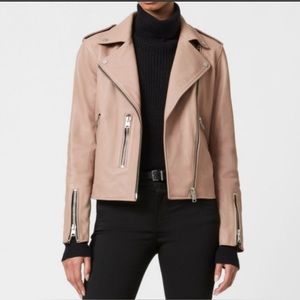 All Saints Fern Leather Biker Jacket
cameo pink
US 8 UK 12